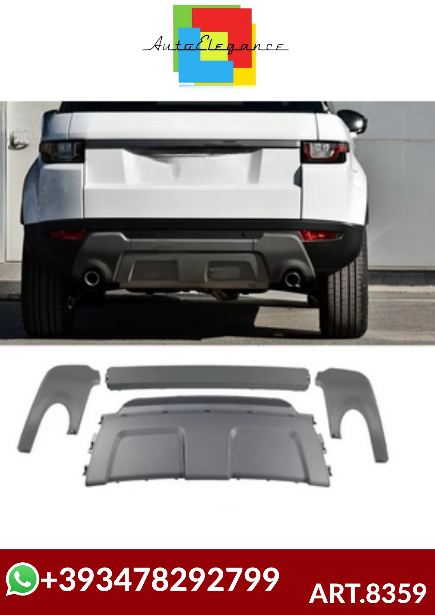 💕ART.8359 DIFFUSORI Range Rover Evoque 2012-2019💕