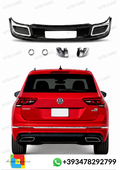 💕ART.10260 DIFFUSORI VW Tiguan MK2 (2016-2020) Black Silver💕