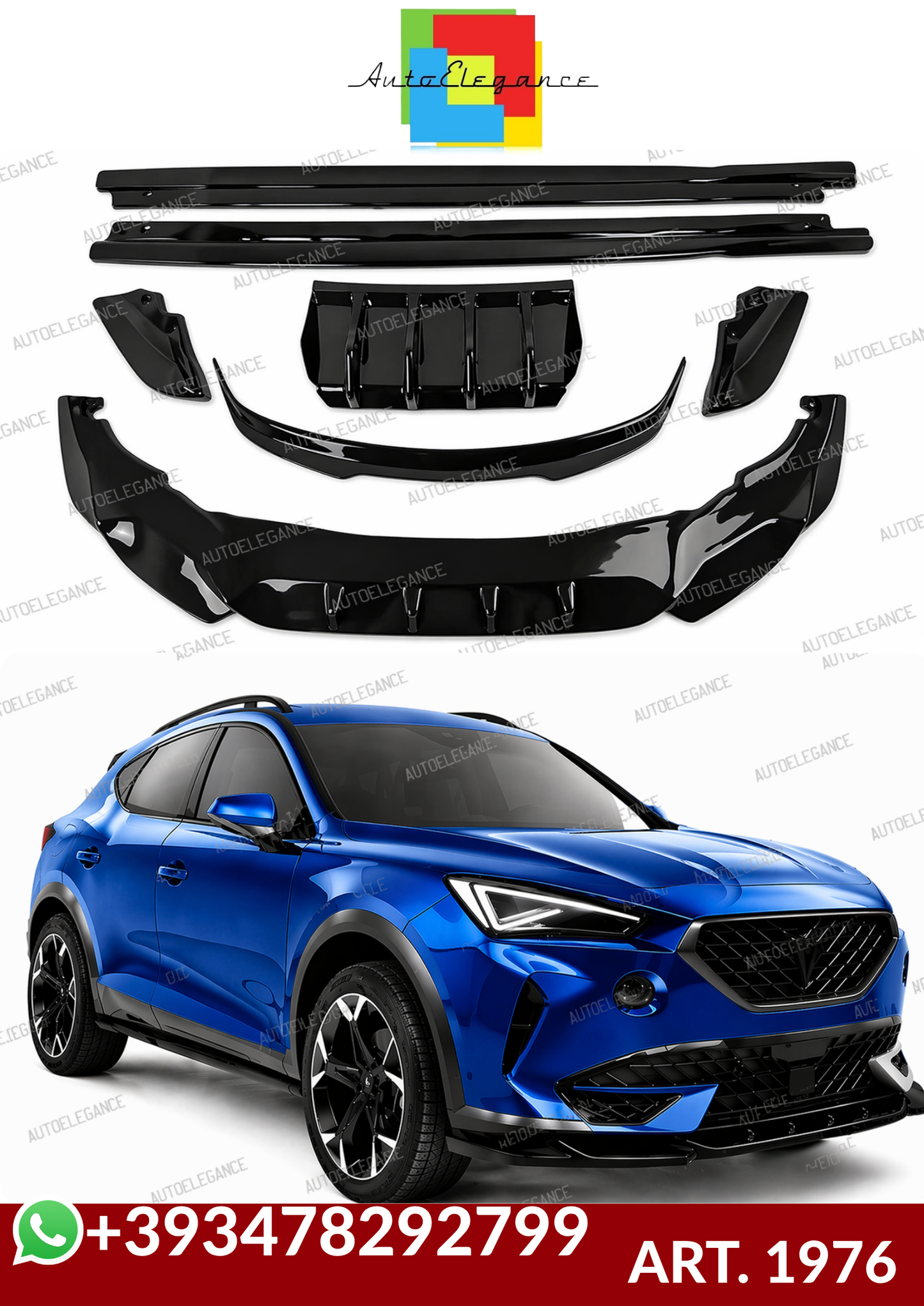 💕ART. 1976 BODYKIT CUPRA FORMENTOR 2020+ NERO LUCIDO💕