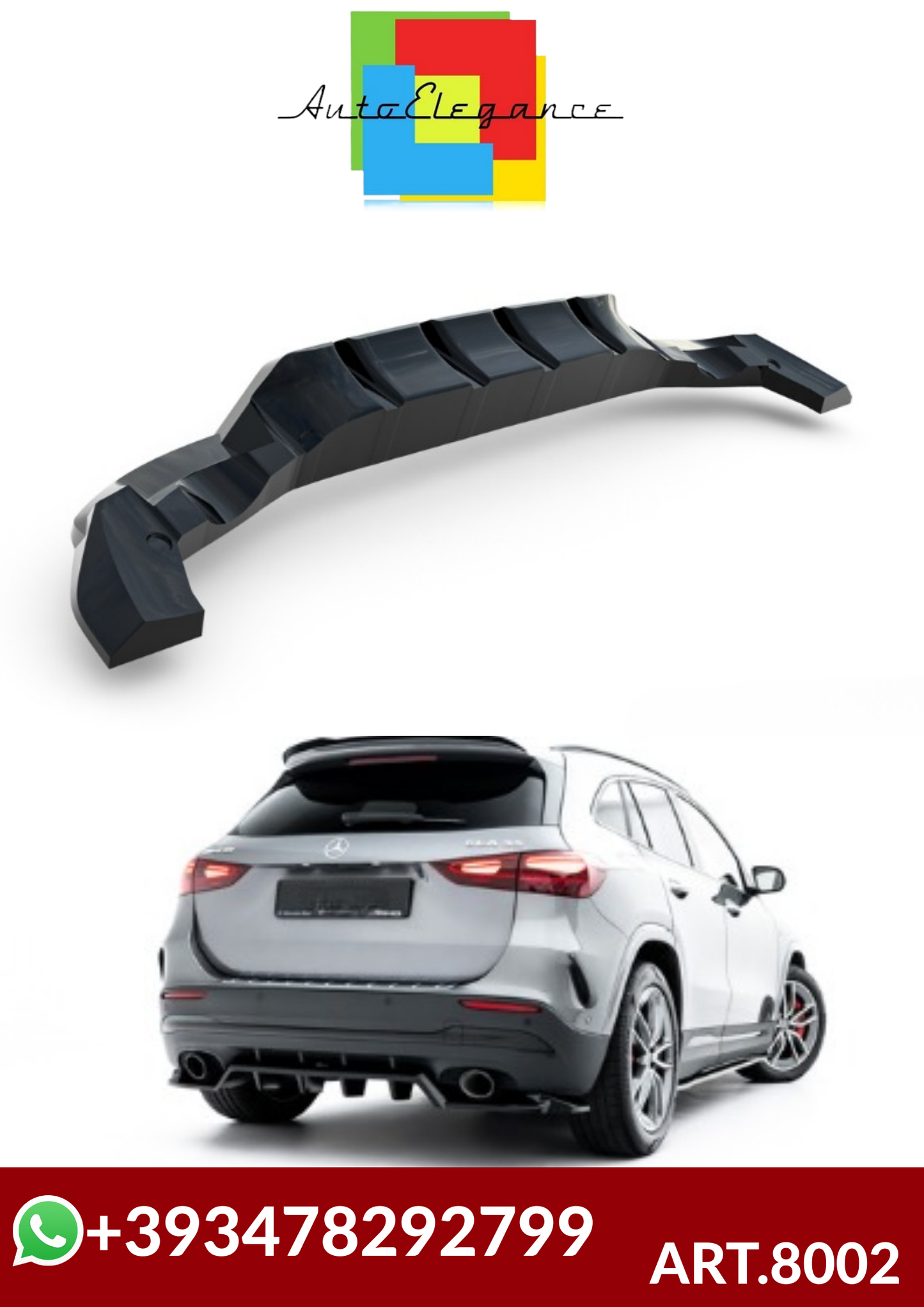 💕ART.8002 DIFFUSORI Mercedes-AMG GLA 35 H247 Facelift💕