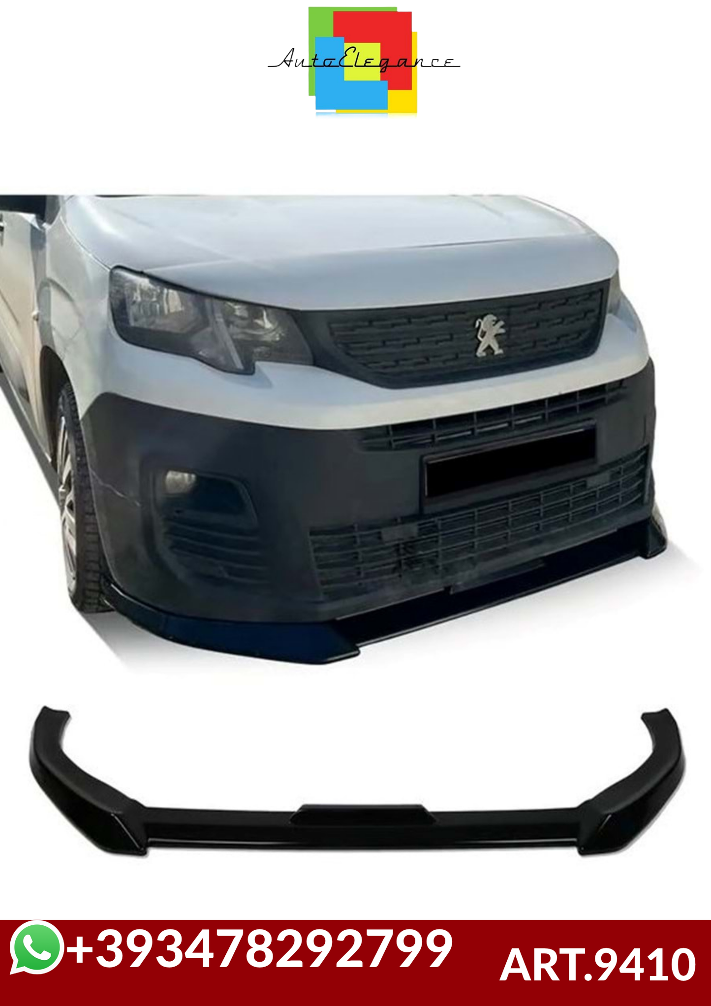 💕ART.9410 SPLITTER  PEUGEOT RIFTER 2018+💕