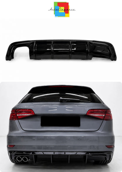 💕ART.1733 Diffusore rs3 per audi a3 8v 2017+ restyling solo paraurti standard💕
