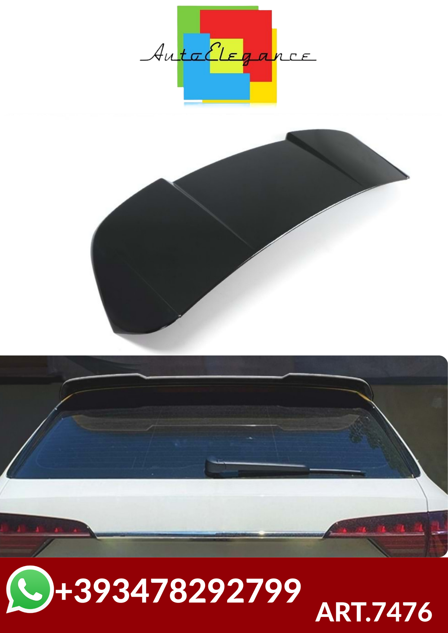 ART.7476 SPOILER AUDI  A4 B9  2016-2021