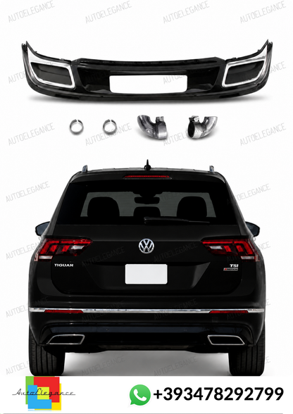 💕ART.10260 DIFFUSORI VW Tiguan MK2 (2016-2020) Black Silver💕