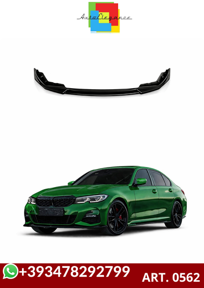 💕ART. 0562 SPLITTER BMW SERIE 3 G20 G21 MSPORT 2018-2022 NERO LUCIDO💕
