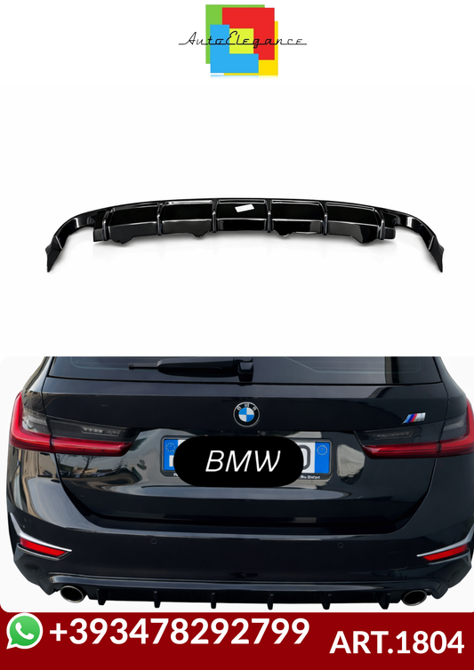 💕ART.1804  DIFFUSORE BMW SERIE 3 G20 G21 2018-2022 STANDARD NERO LUCIDO 💕