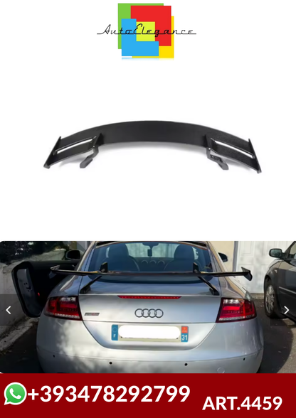 💕ART.4459  SPOILER  Audi TT TTS TTRS R8 V8 MK3 Mk2  CARBONIO 💕