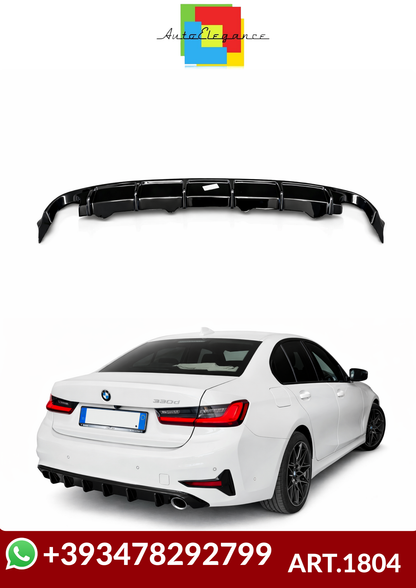 💕ART.1804  DIFFUSORE BMW SERIE 3 G20 G21 2018-2022 STANDARD NERO LUCIDO 💕