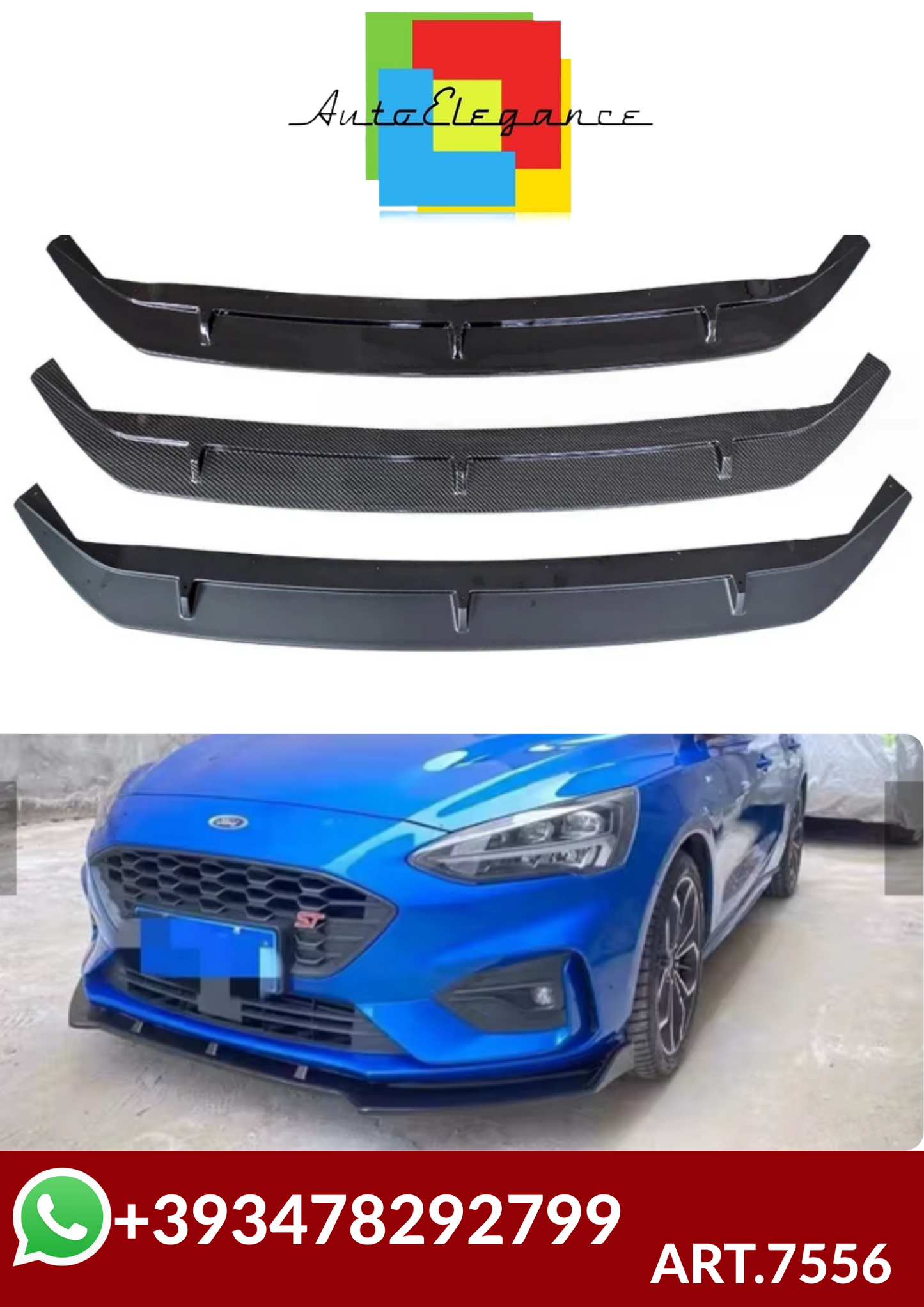 ART.7556 SPLITTER Ford Focus  MK4 2019 2020 2021 2022