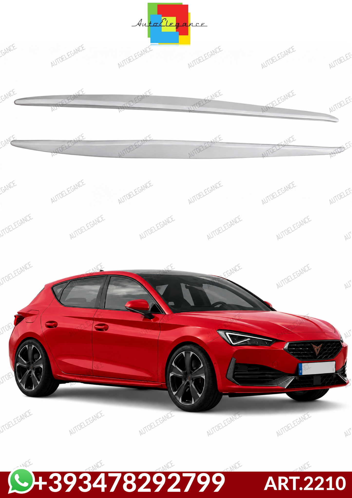 💕ART.2210 MINIGONNE LEON CUPRA LEON 2020+ GREZZE ABS💕