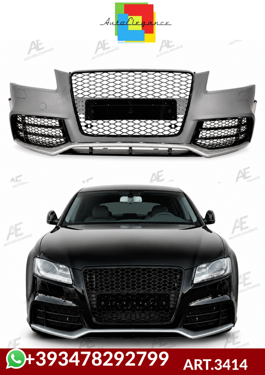 💕ART.3414 PARAURTI ANTERIORE AUDI RS5 Look Audi A5 8T 2007-2012 💕