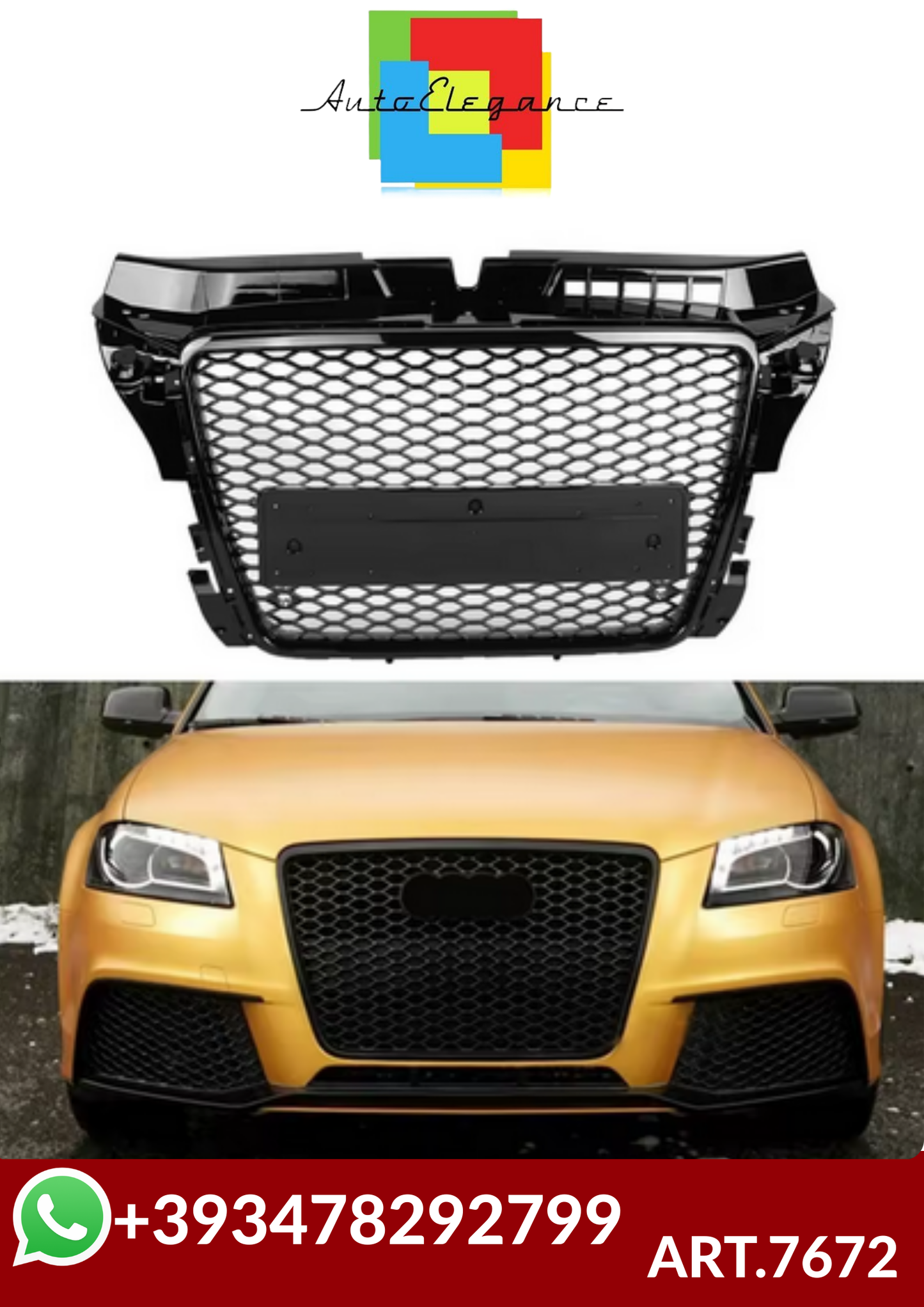 ART.7672  GRIGLIA Audi A3 8P S3 2008-2012