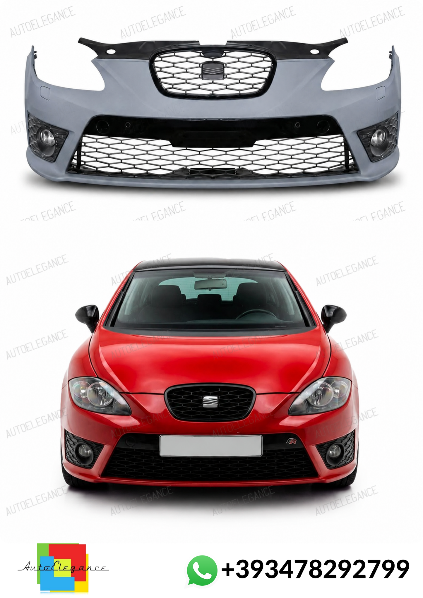 💕ART.10264 PARAURTI  ANTERIORI Seat Leon MK2 Facelift (1P) (2009-2012)💕