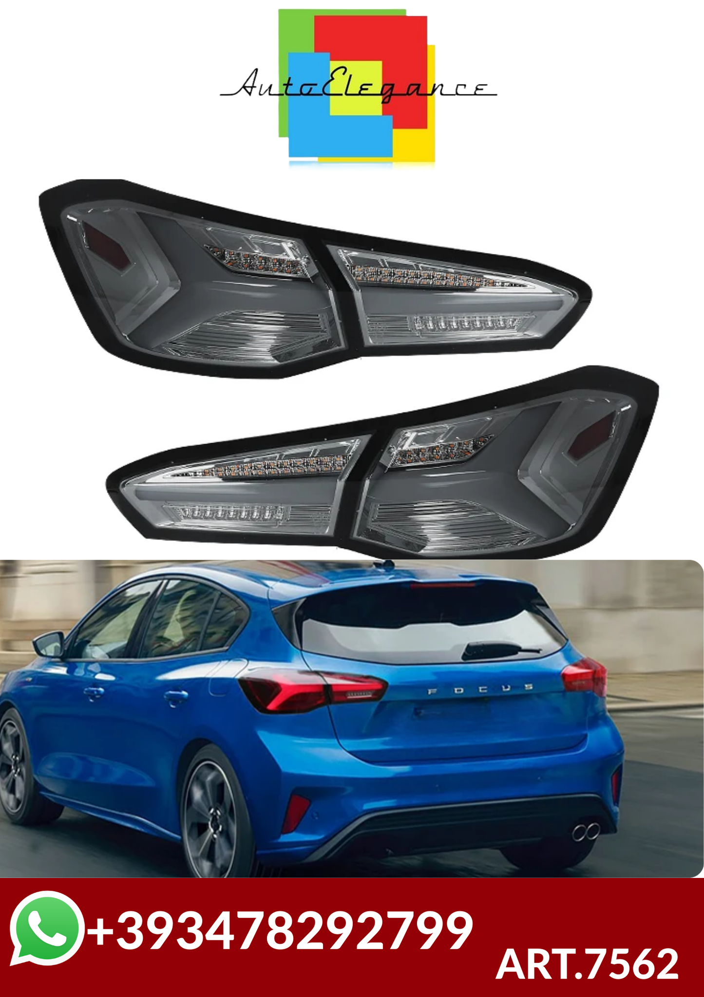 ART.7562  FARI  POSTERIORI Ford FOCUS 2019-2025