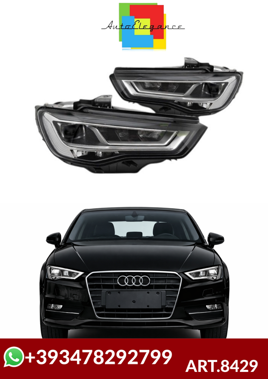 💕ART.8429  FARI ANTERIORI AUDI  A3 (8V) 2D CABRIO 12-16💕