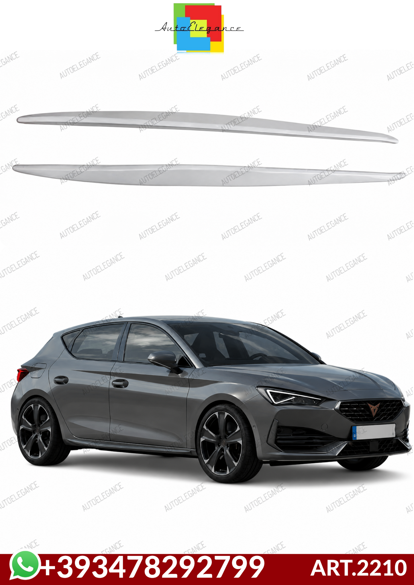 💕ART.2210 MINIGONNE LEON CUPRA LEON 2020+ GREZZE ABS💕