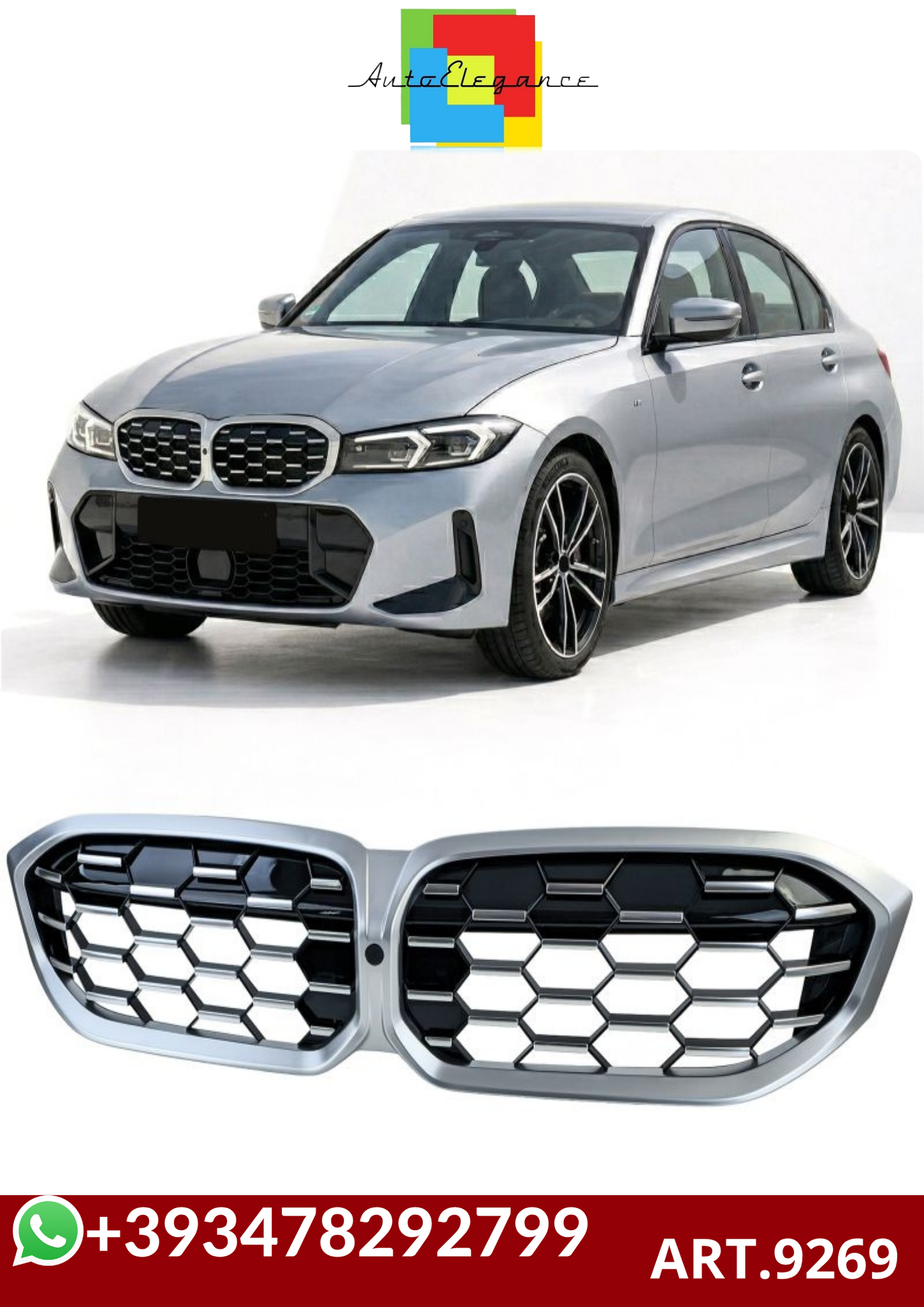💕ART.9269 GRIGLIA BMW SERIE  3  G20 G21 G28 ab 2019 💕