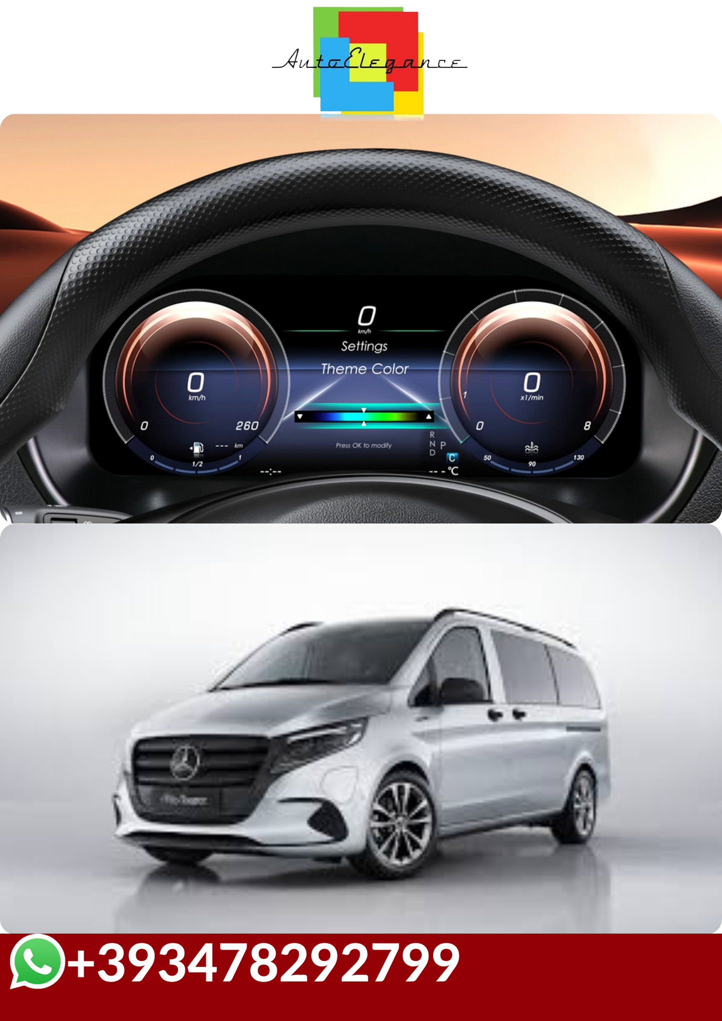 💕 VIRTUAL COCKPIT  Mercedes-Benz Vito 2016 - 2023💕