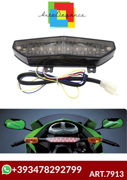 💕ART.7913 Frecce LED con luce stop posteriore  Kawasaki Ninja ZX-6R ZX6R 2007💕