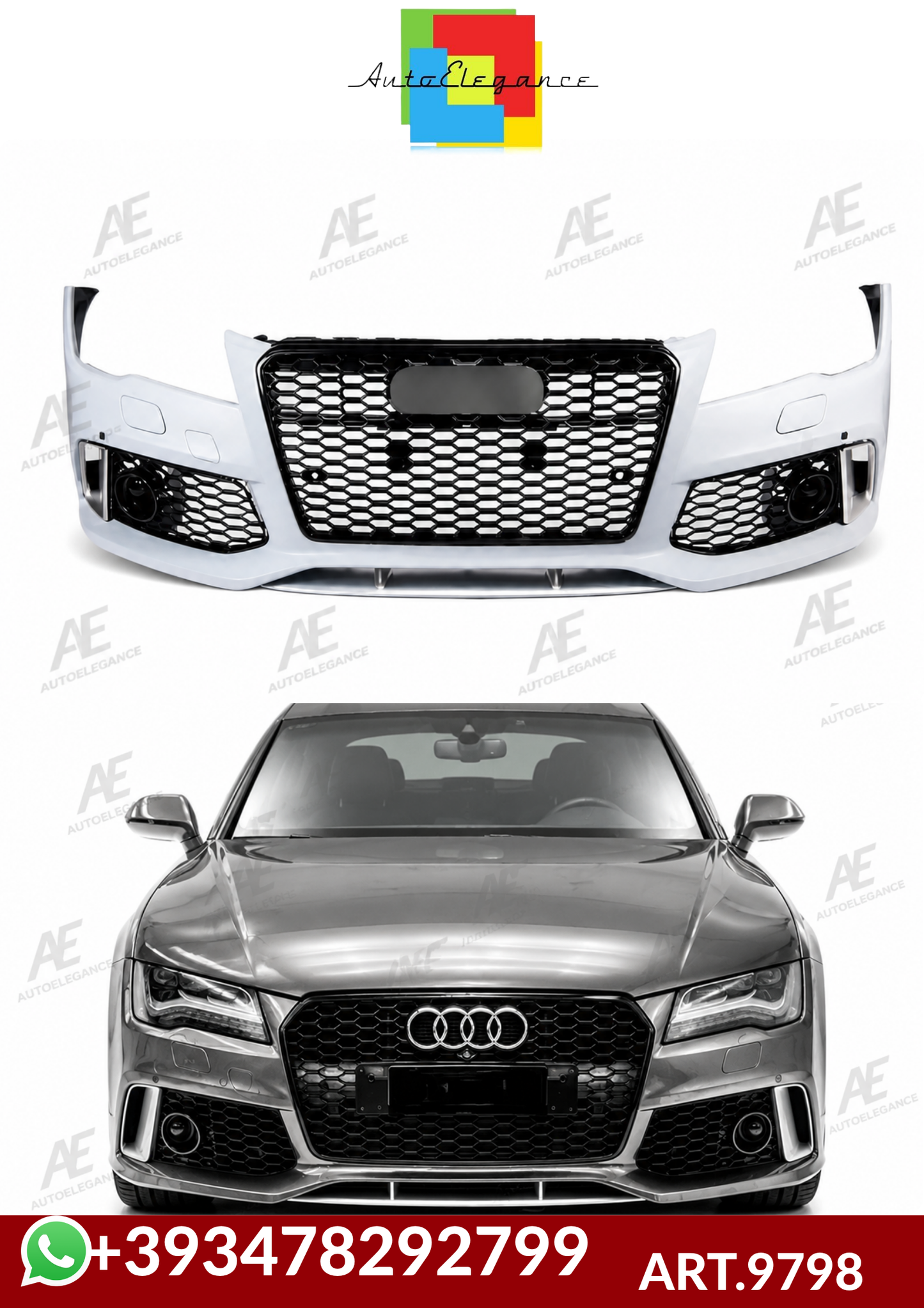 ART.9798 PARAURTI ANTERIORI Audi A7 (4G) (2010-2014) RS7 Style