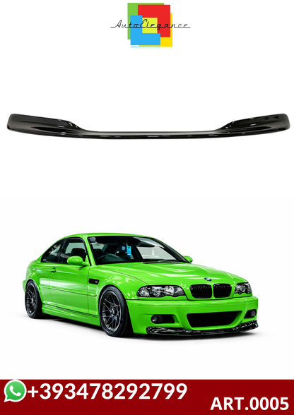 💕ART.0005 SPLITTER BMW E46 1997-2006 M3 NERO LUCIDO 💕