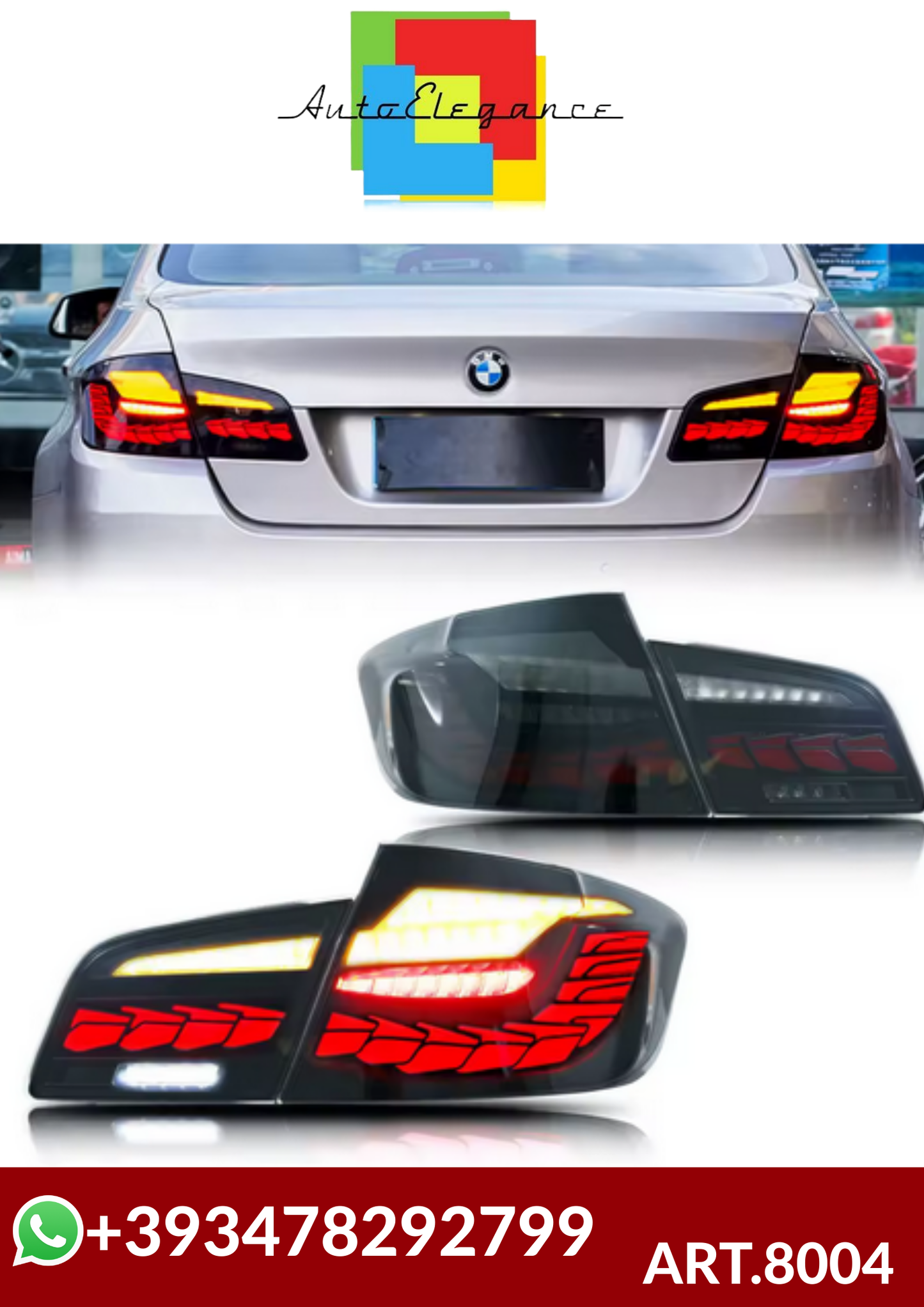 💕ART.8004  FARI POSTERIORI BMW F10 M5 5-Series 2009-2016💕
