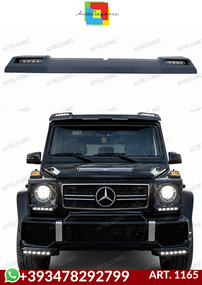 💕ART. 1165  SPOILER ANTERIORE  MERCEDES CLASSE G W463 1989-2017 + LED💕