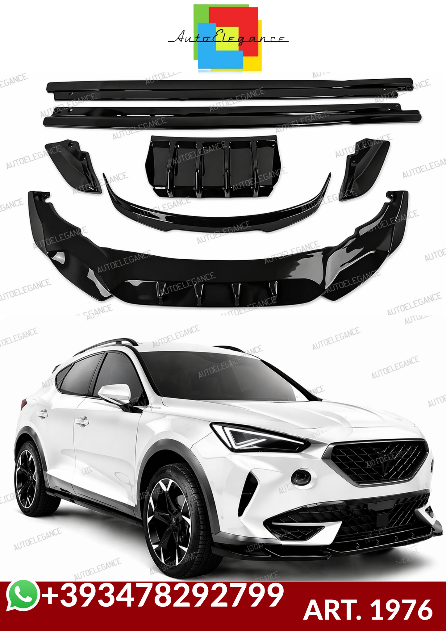 💕ART. 1976 BODYKIT CUPRA FORMENTOR 2020+ NERO LUCIDO💕