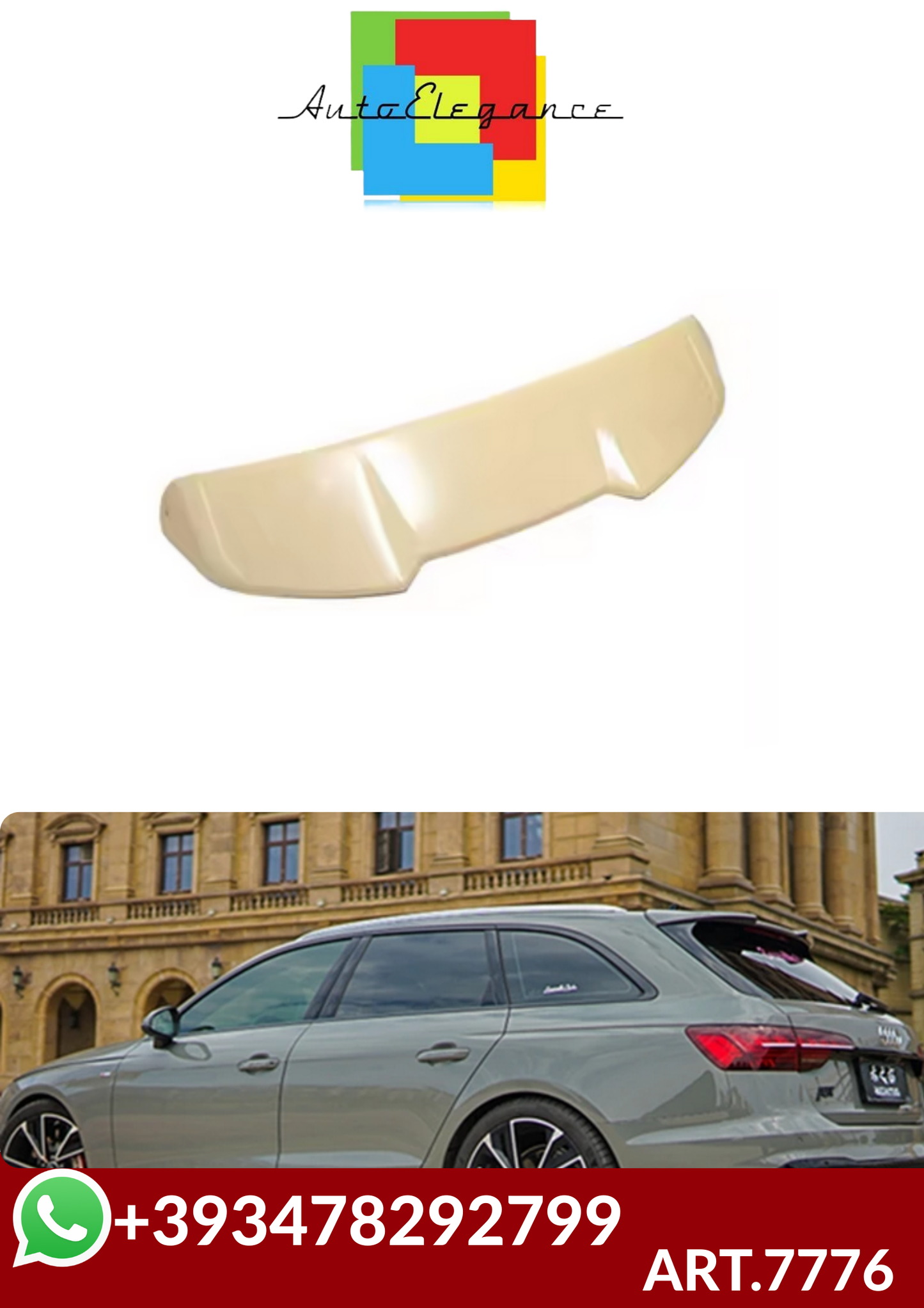 💕ART.7776 SPOILER Audi A4 B9 2017-2022 GREZZO💕