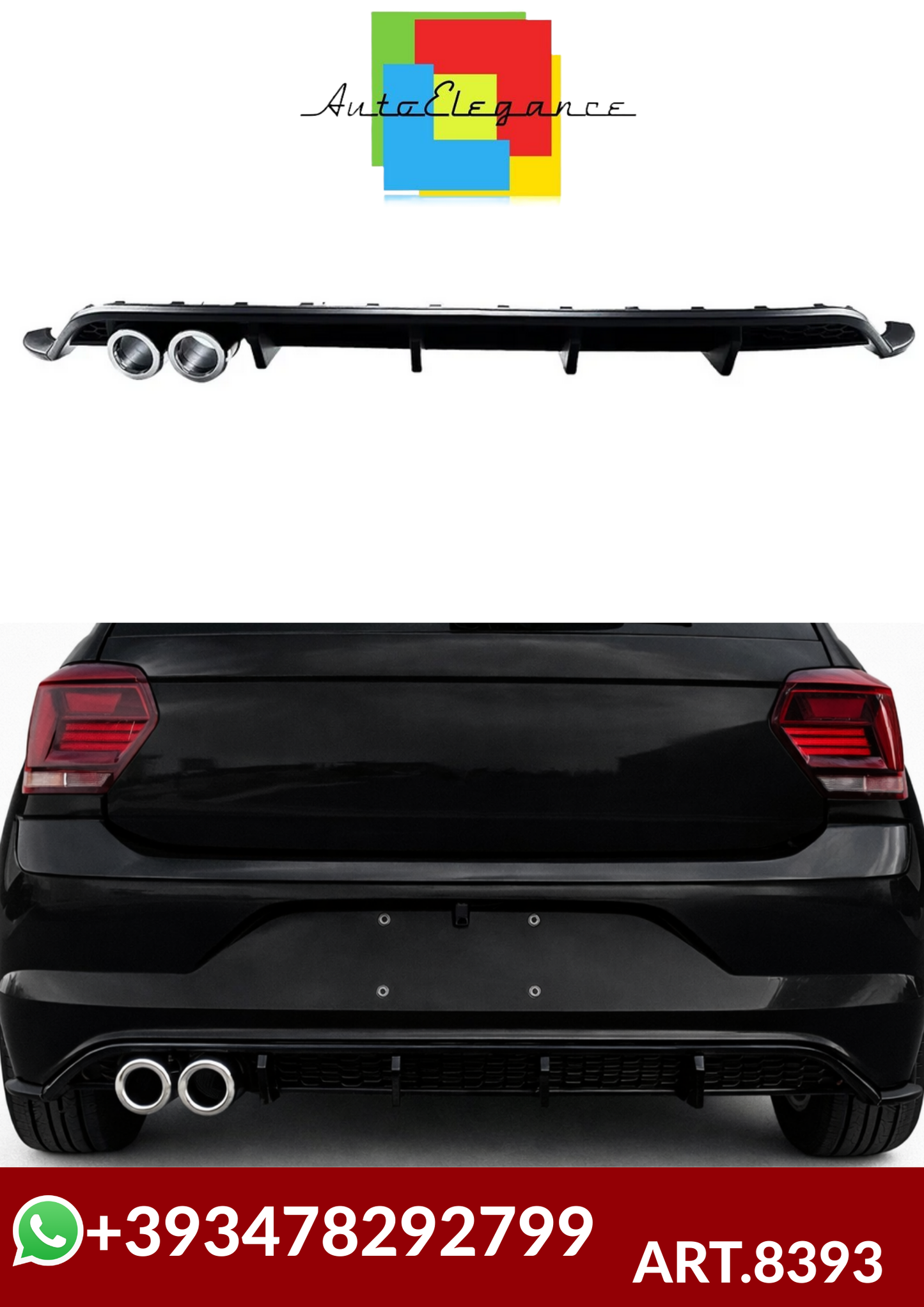 💕ART.8393 DIFFUSORI  VW Polo MK6 2019-2024  💕