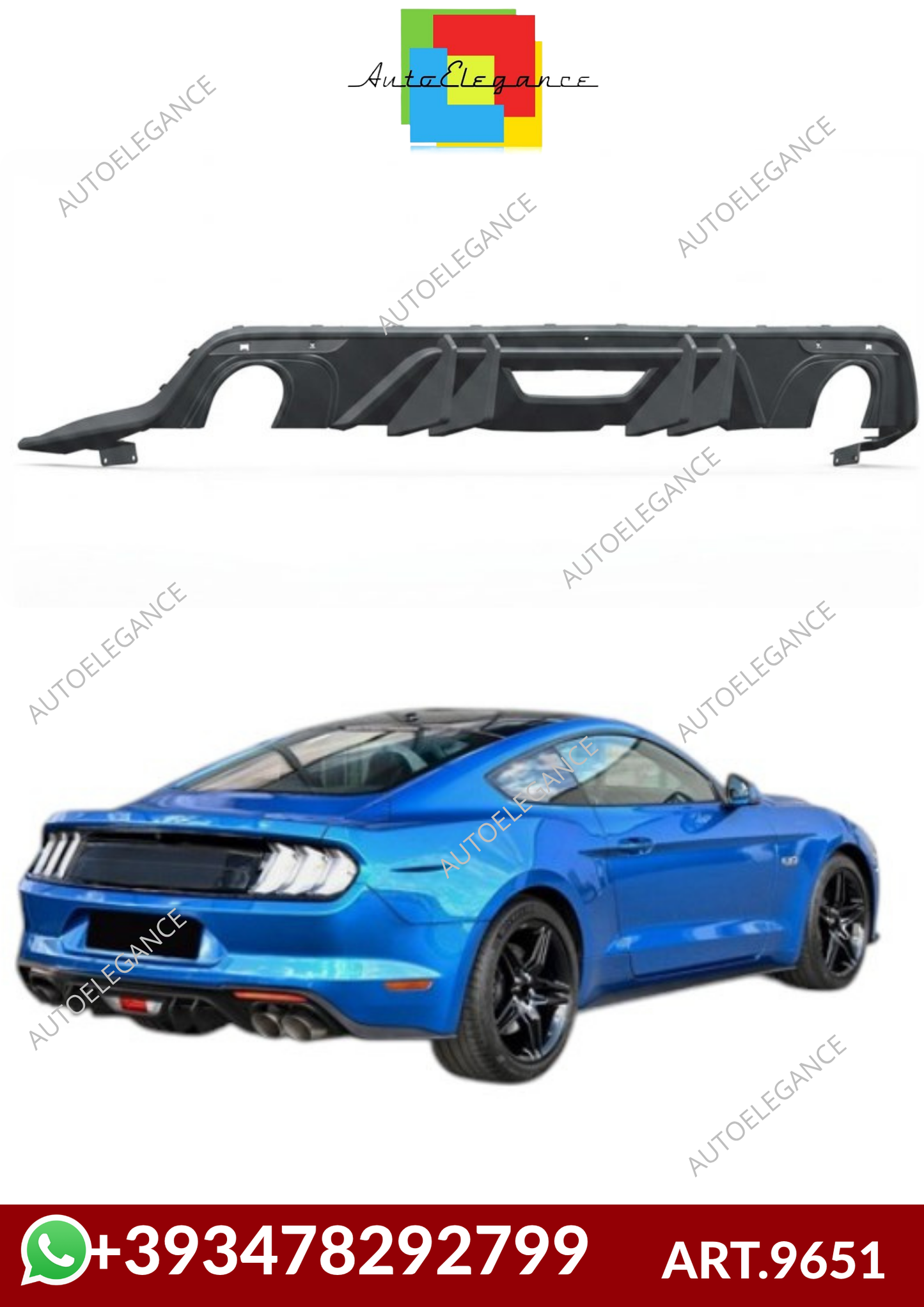 💕ART.9651  DIFFUSORI Ford Mustang VI (2015-2017) 💕