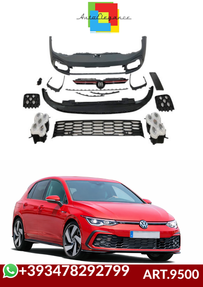💕ART.9500 PARAURTI  ANTERIORI Volkswagen Golf 8 2019-2023 Look GTI💕