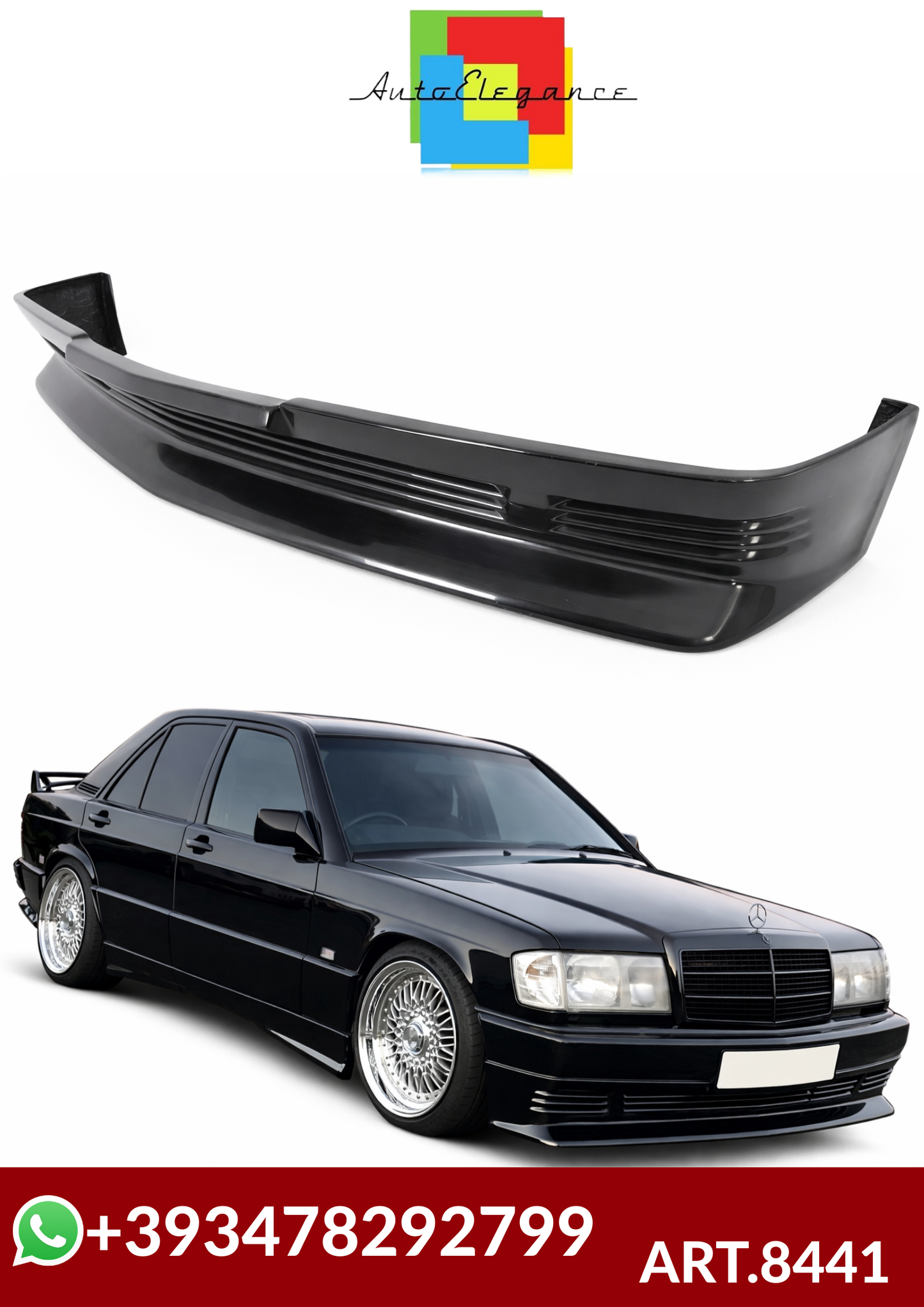 💕ART.8441 SOTTO PARAURTI   MERCEDES 190 W201 1988-1993💕