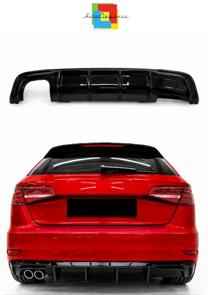 💕ART.1733 Diffusore rs3 per audi a3 8v 2017+ restyling solo paraurti standard💕