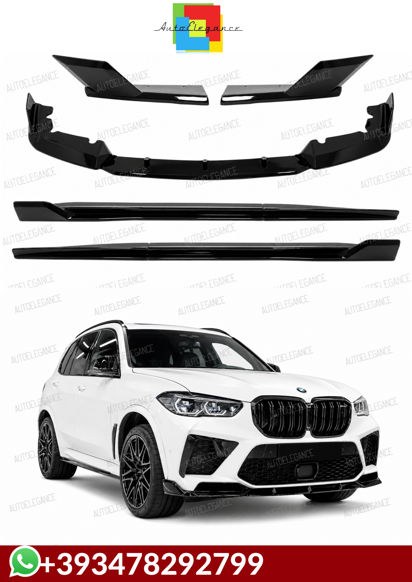 💕BODYKIT  BMW X5M F95 NERO LUCIDO 2019-2022💕