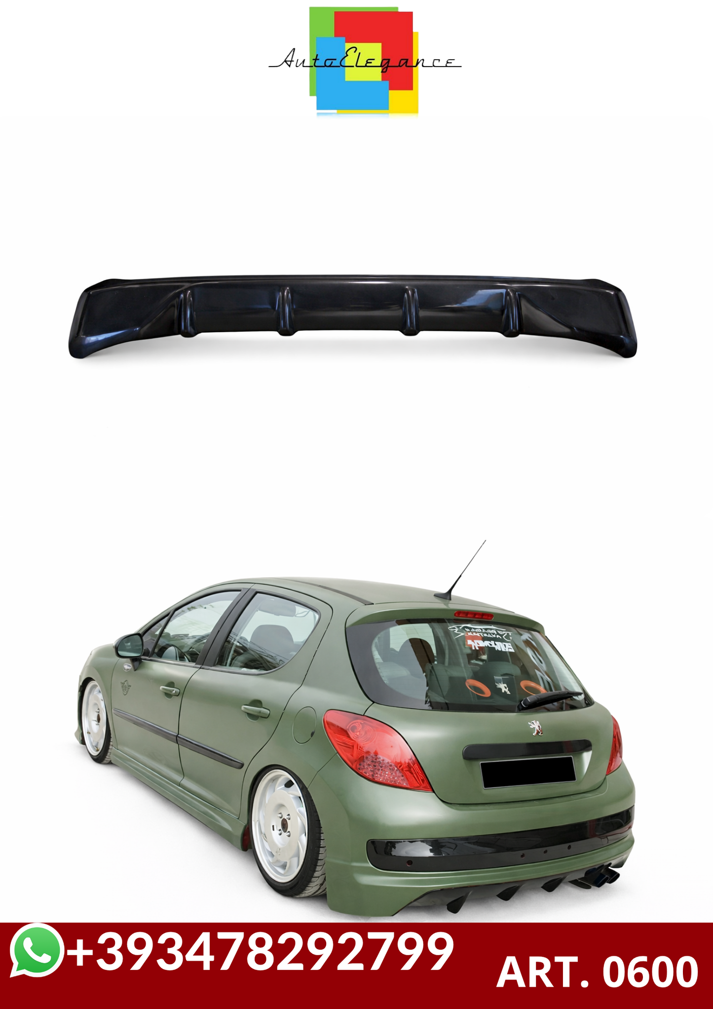 💕ART. 0600 DIFFUSORE PEUGEOT  207 2006+ GREZZO💕