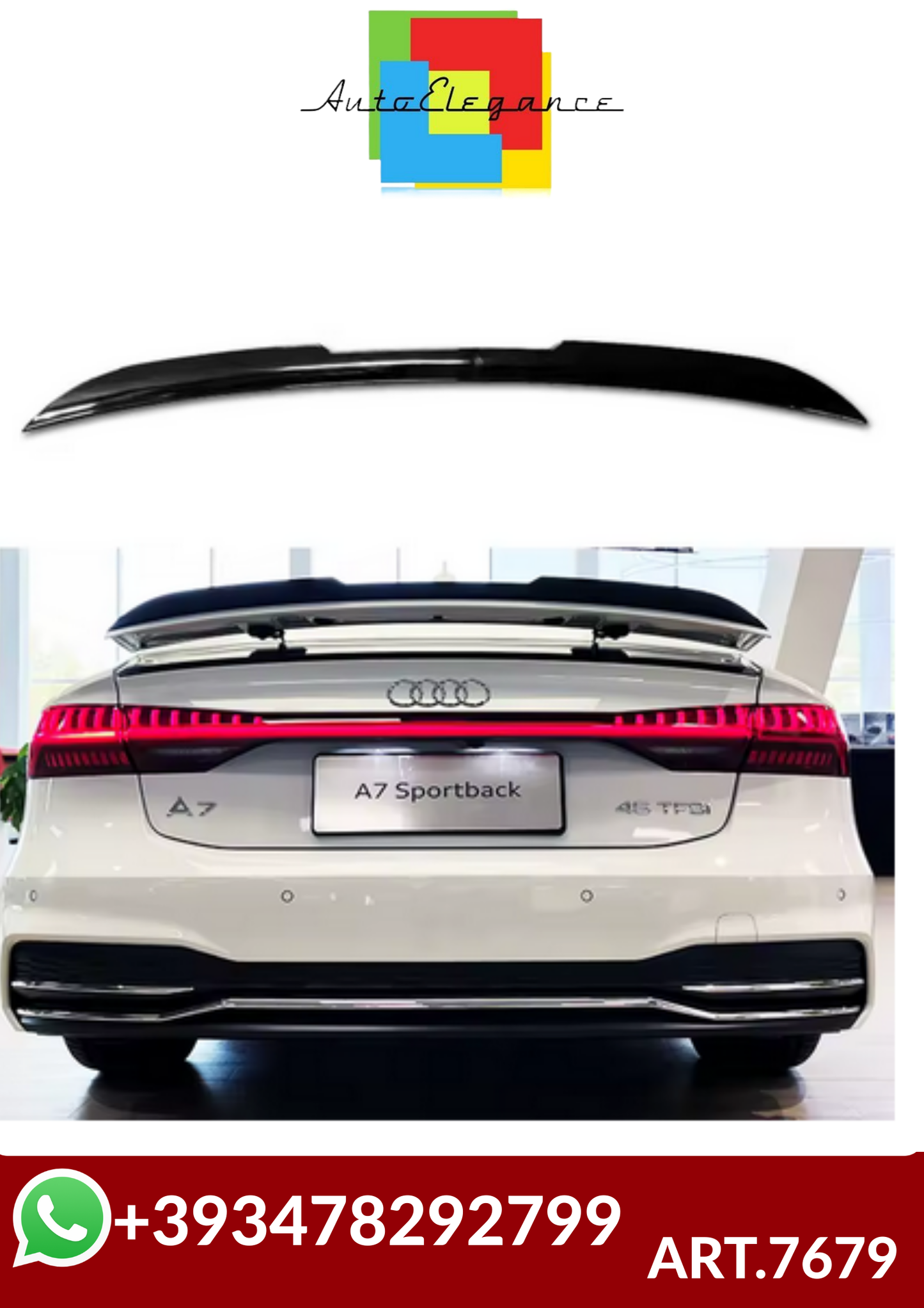 ART.7679  SPOILER AUDI Audi A7 S7 RS7 2019-2022