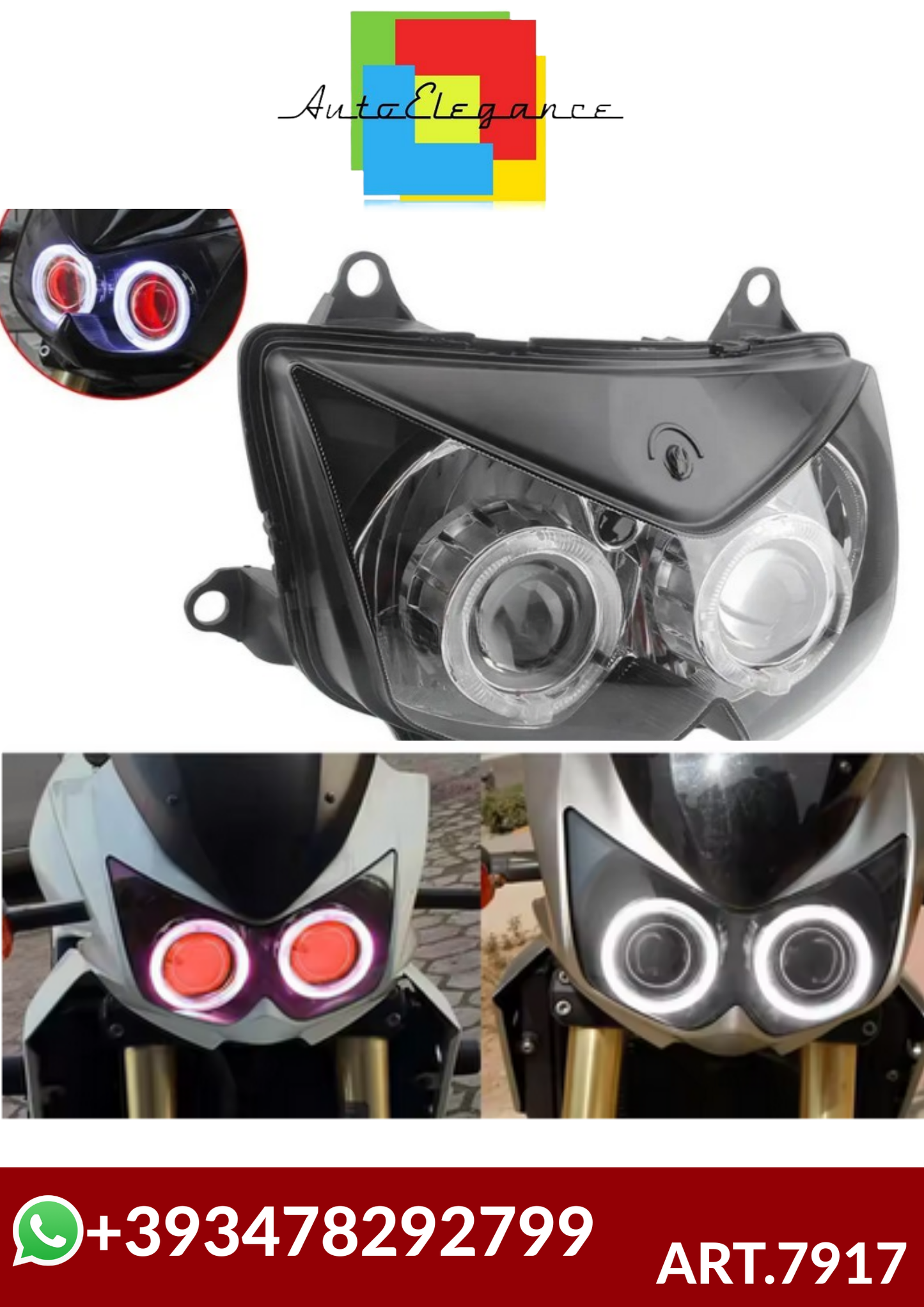 💕ART.7917  FARO MOTO FULL FULL LED Kawasaki Z1000 Z750 Ninja 250R EX250💕