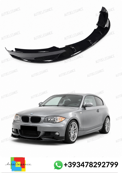 💕 ART.10267 SPLITTER M Performance BMW 1 E81,E87 2004-2011 NERO LUCIDO💕