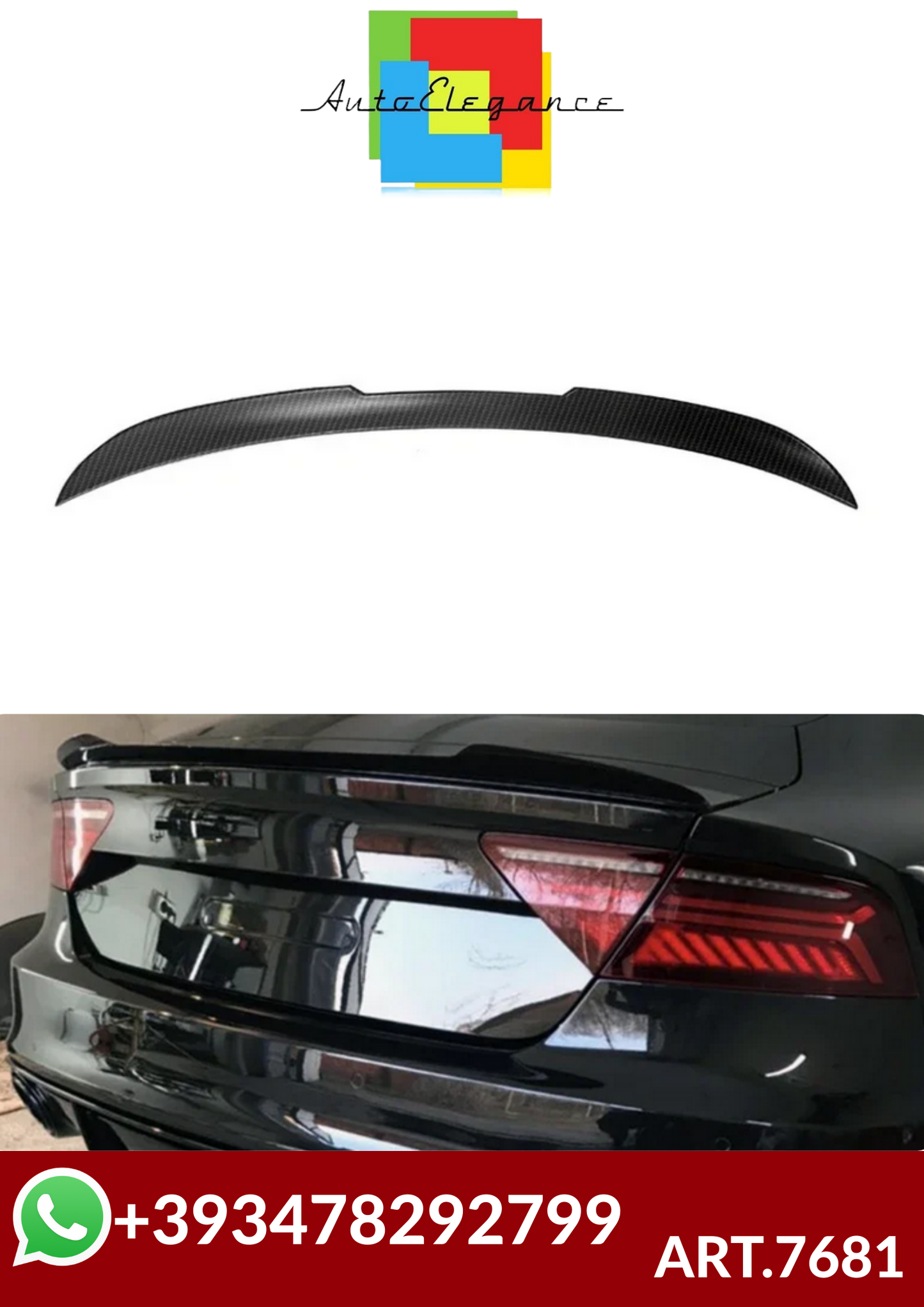 💕ART.7681 SPOILER  Audi A7 S7 RS7 2015-2018💕