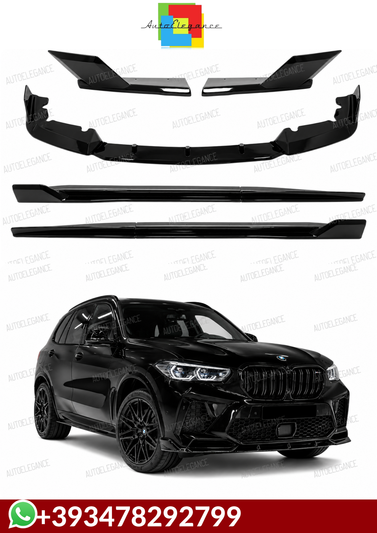 💕BODYKIT  BMW X5M F95 NERO LUCIDO 2019-2022💕