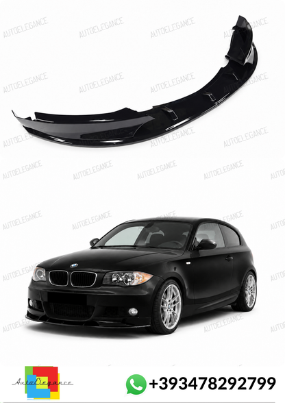 💕 ART.10267 SPLITTER M Performance BMW 1 E81,E87 2004-2011 NERO LUCIDO💕