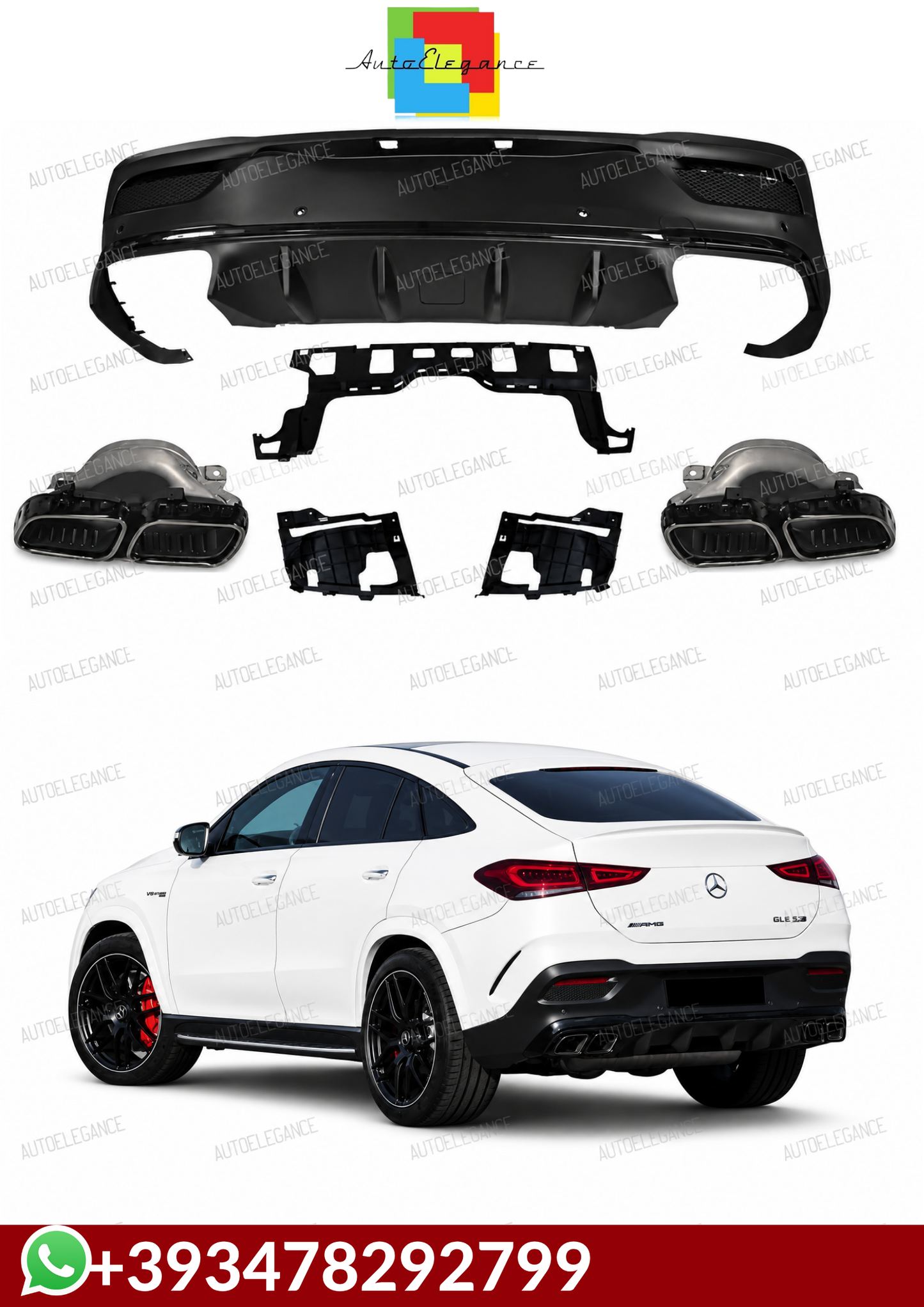💕DIFFUSORI  MERCEDES GLE C167 AMG 2019+💕
