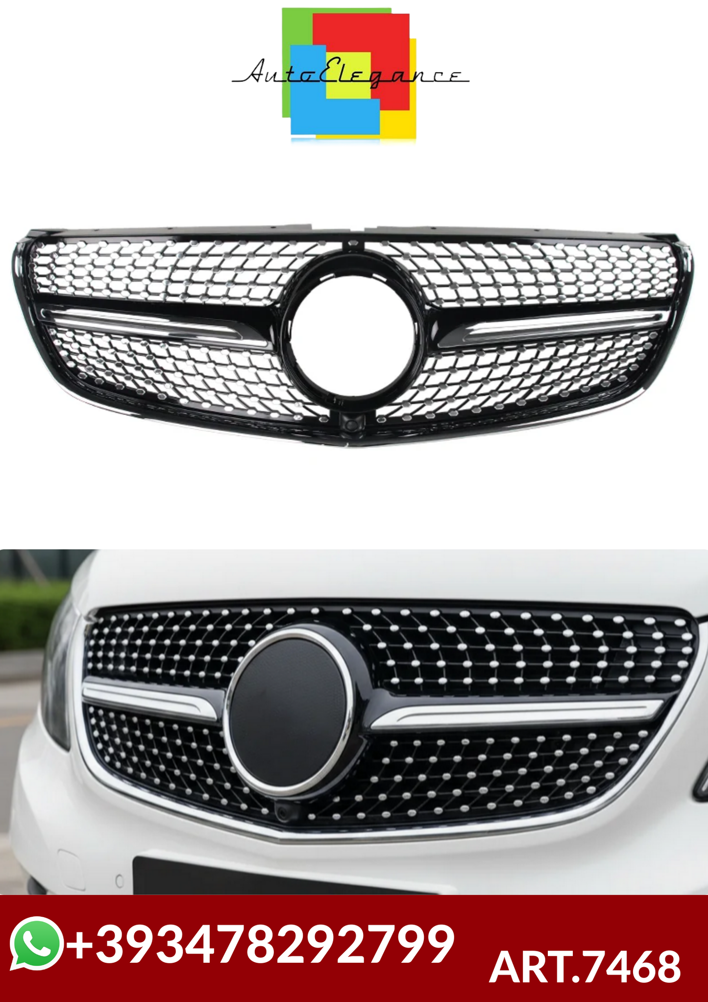 💕ART.7468 GRIGLIA Mercedes Benz V-Class W447  2015-2019💕