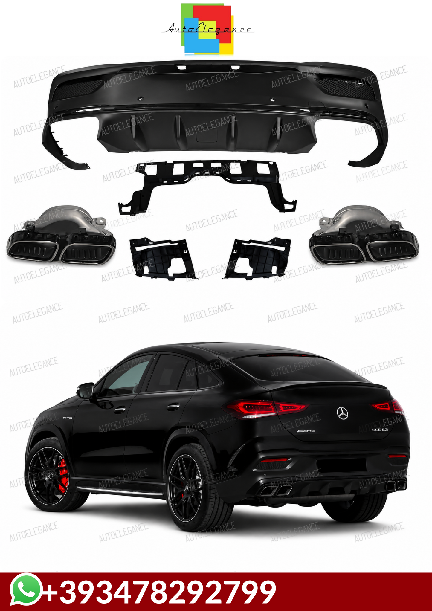 💕DIFFUSORI  MERCEDES GLE C167 AMG 2019+💕