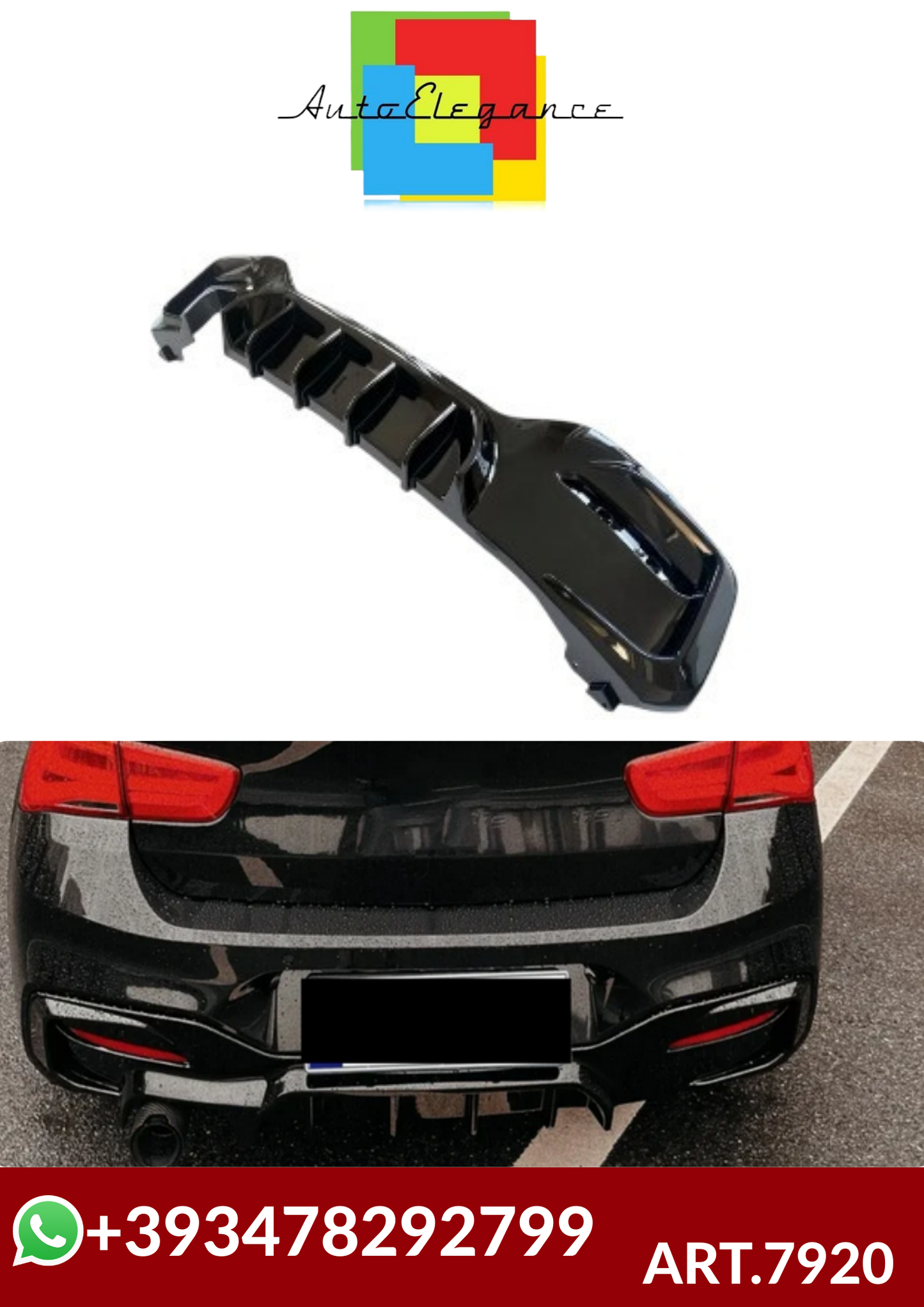 💕ART.7920  DIFFUSORI BMW 1 Series M Sport F20 F21 2015- 2019💕