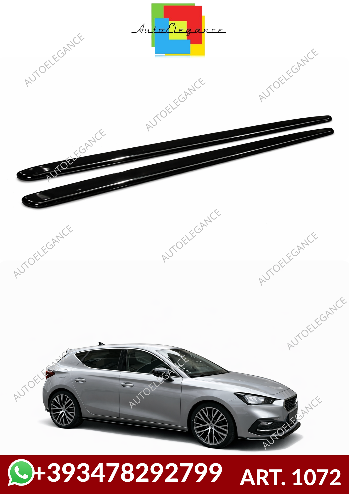 💕ART. 1072 SOTTO MINIGONNE SEAT LEON KL  (195 CM) 💕