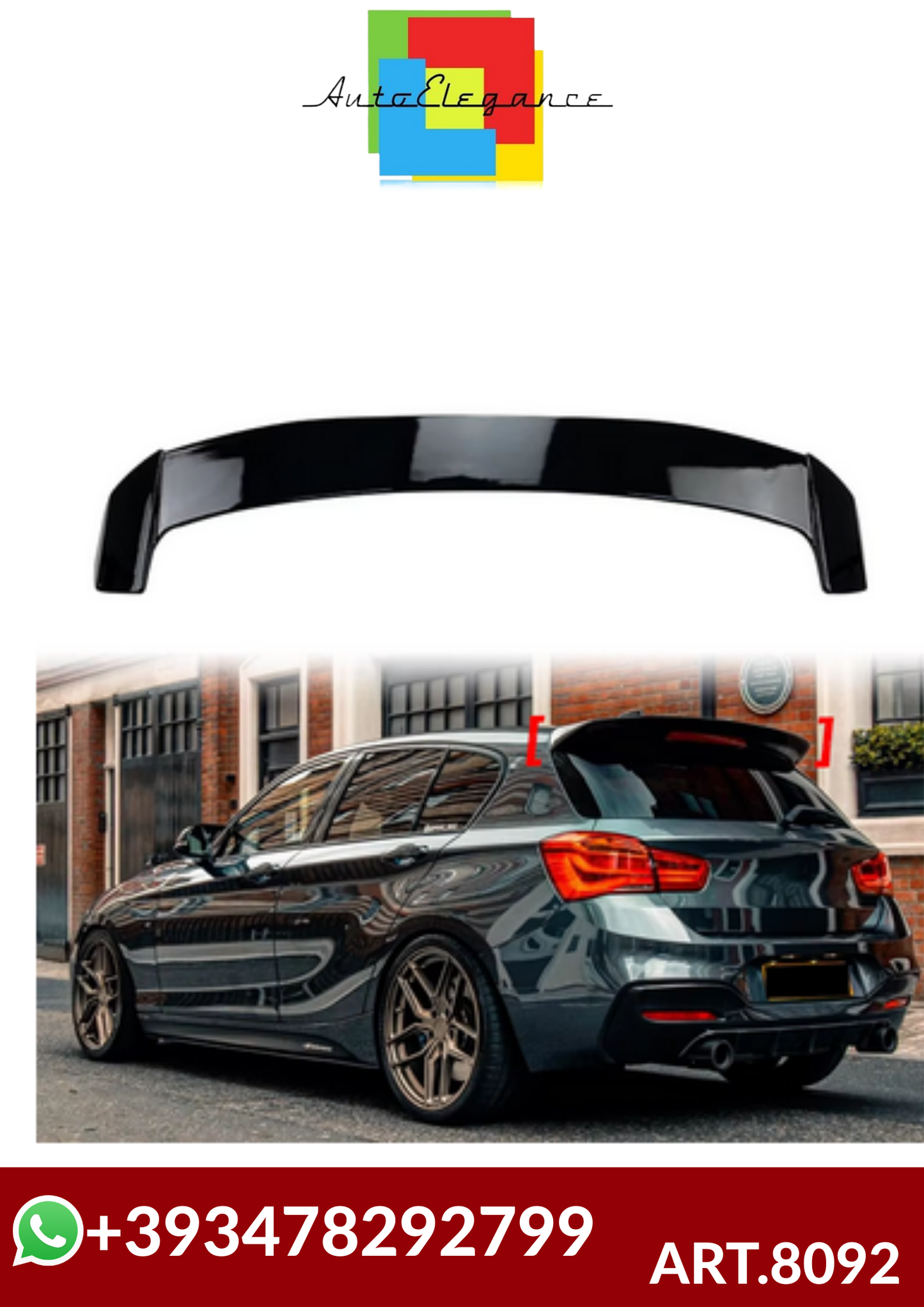 💕ART.8092 SPOILER LED BMW 1 Series F20 F21 2011-2019💕