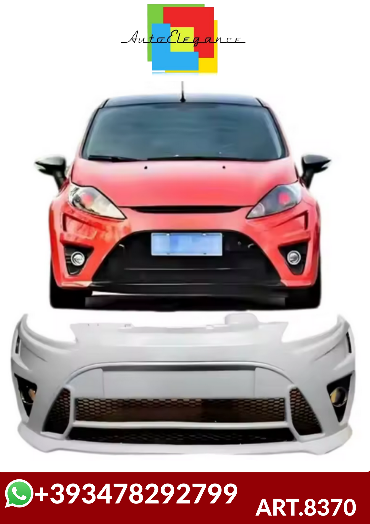 💕ART.8370 PARAURTI ANTERIORI Ford Fiesta 2009 - 2012 💕