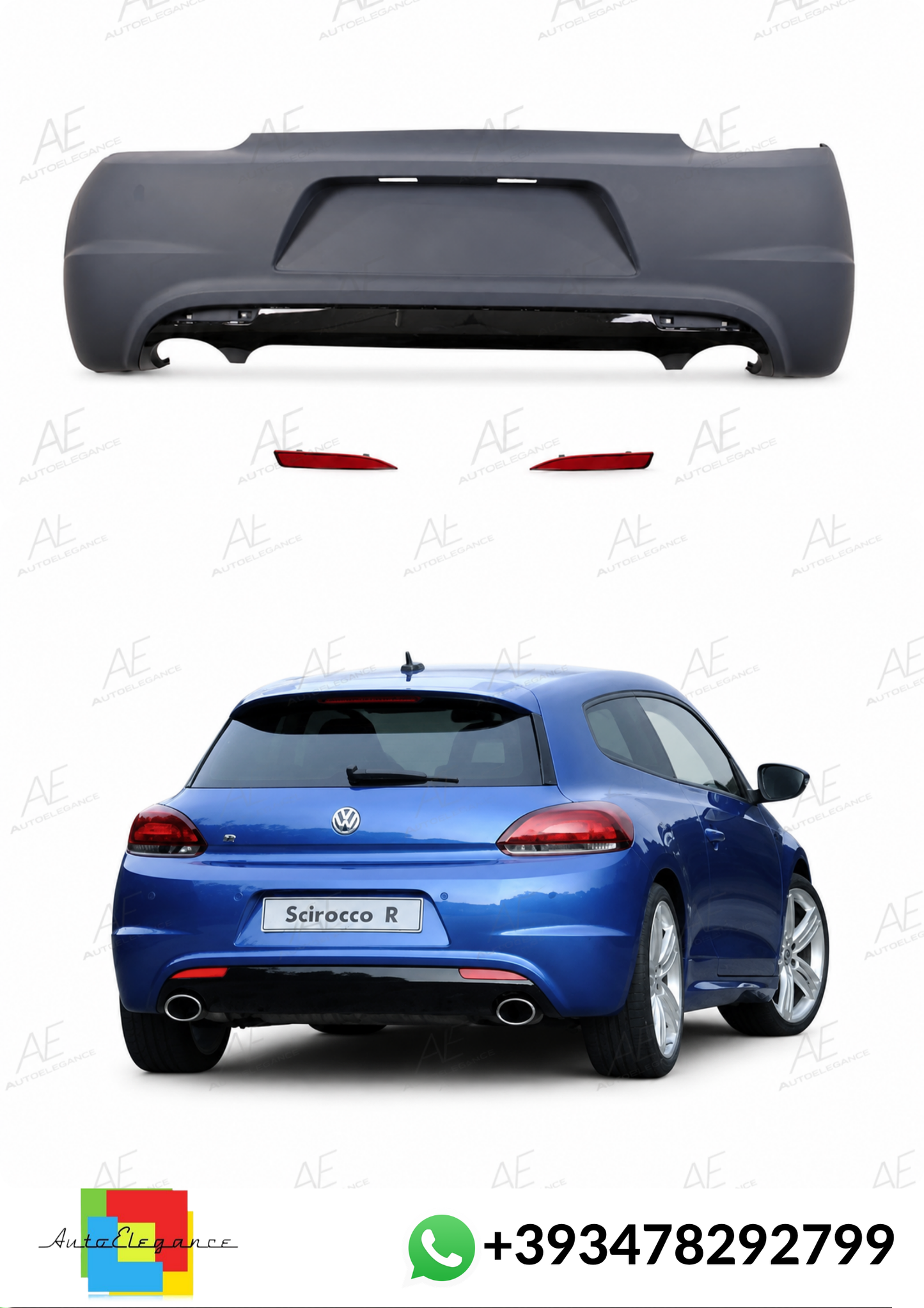 💕ART.10269 PARAURTI POSTERIORI VW Scirocco III (2008-2014)💕